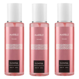 بادی اسپلش زنانه النترا مدل Marble حجم 250 میلی لیتر مجموعه 3 عددی